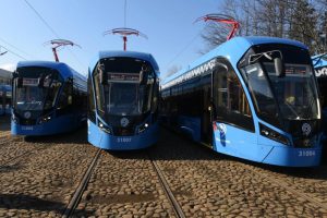 К конце 2019 года в Москве будет курсировать 300 трамваем "Витязь-М". Фото: "Вечерняя Москва"