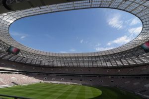 Стадион «Лужники» почти готов к принятию матчей Чемпионата мира по футболу. Фото: Владимир Новиков, «Вечерняя Москва»