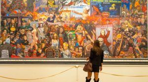 Онлайн-экскурсия по залу монументальных полотен состоялась в галерее Ильи Глазунова