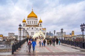 Купола четырех звонниц восстановят в храме Христа Спасителя. Фото: Telegram-канал Комплекса городского хозяйства Москвы