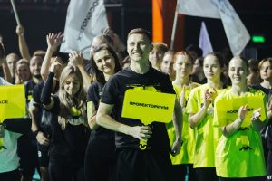 «Лига универов» завершилась во Дворце гимнастики. Фото: пресс-служба Комитета общественных связей и молодежной политики города Москвы