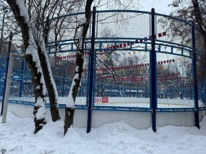 Сотрудники управы района рассказали о катках в «Хамовниках». Фото: страница управы района Хамовники в социальных сетях